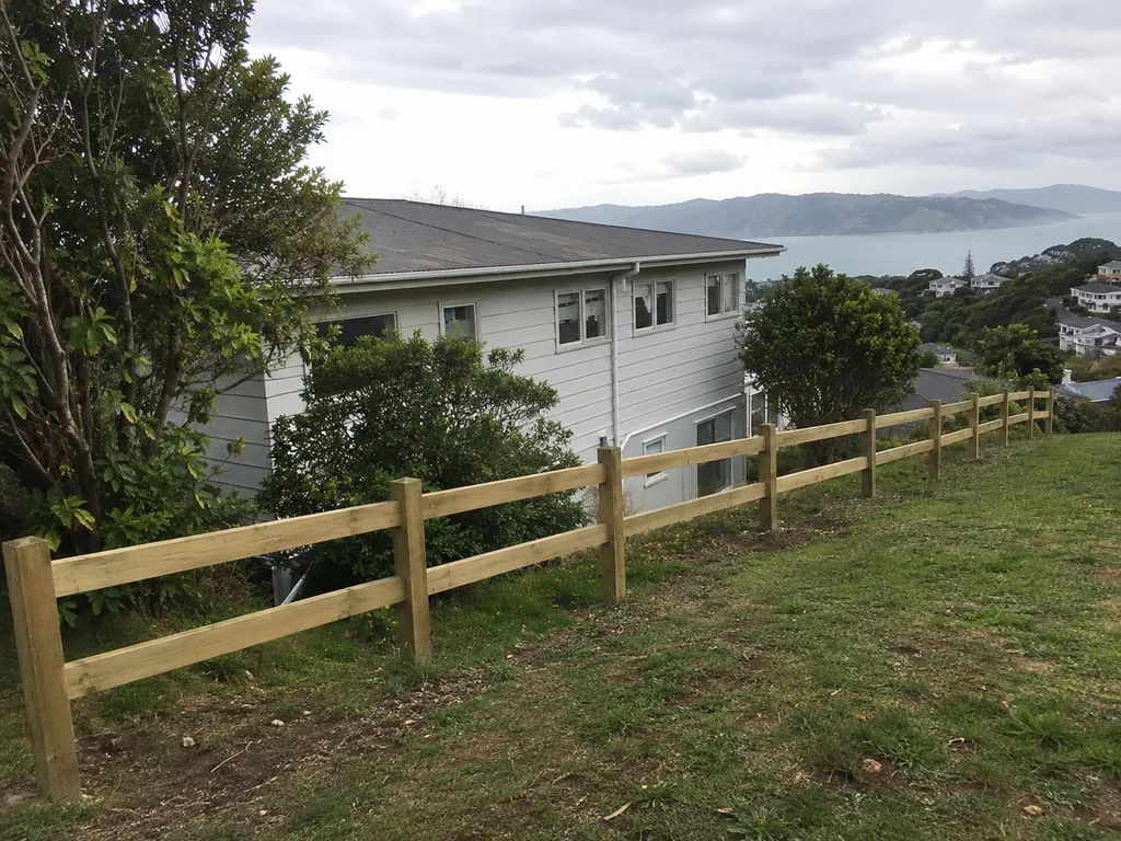 Two-rail post and rail